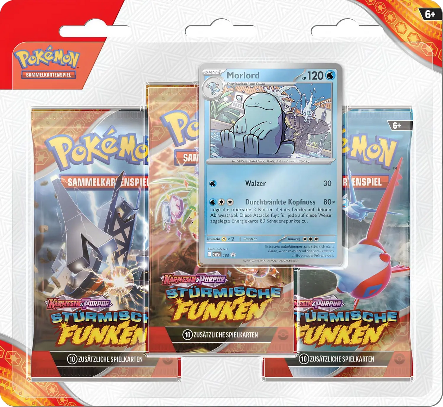 Pokemon: Stürmische Funken/Surging Spark 3er Blister